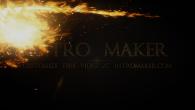 Fire Burst Text